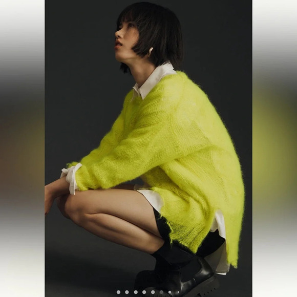 Anthropologie the posey stitchy distressed sweater - Picture 6 of 14